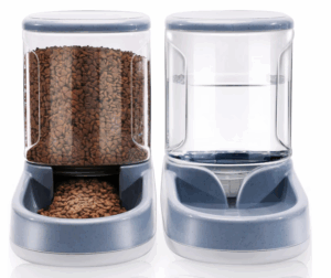 Dispenser de apă și mâncare Fish Paws R pentru câini și pisici 2 în 1