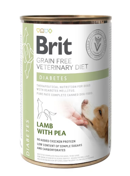 Brit Veterinary Diets Diabet fără cereale 400 g