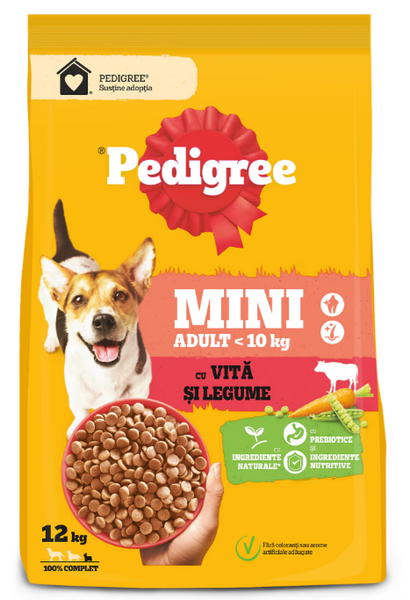 Pedigree Adult Talie Mica Vita si Legume 12 kg